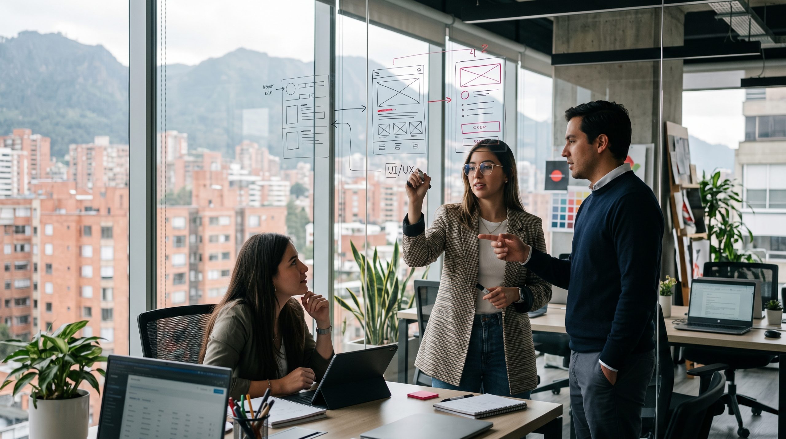 Equipo de estrategia analizando el modelo de negocio