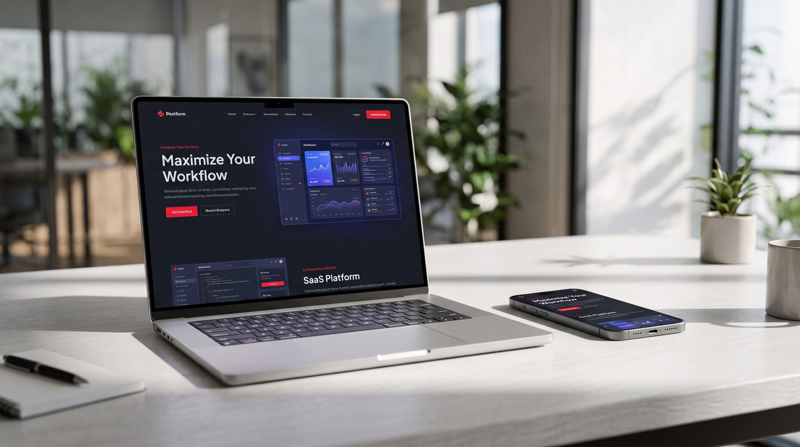 Mockup Landing Page Tecnología